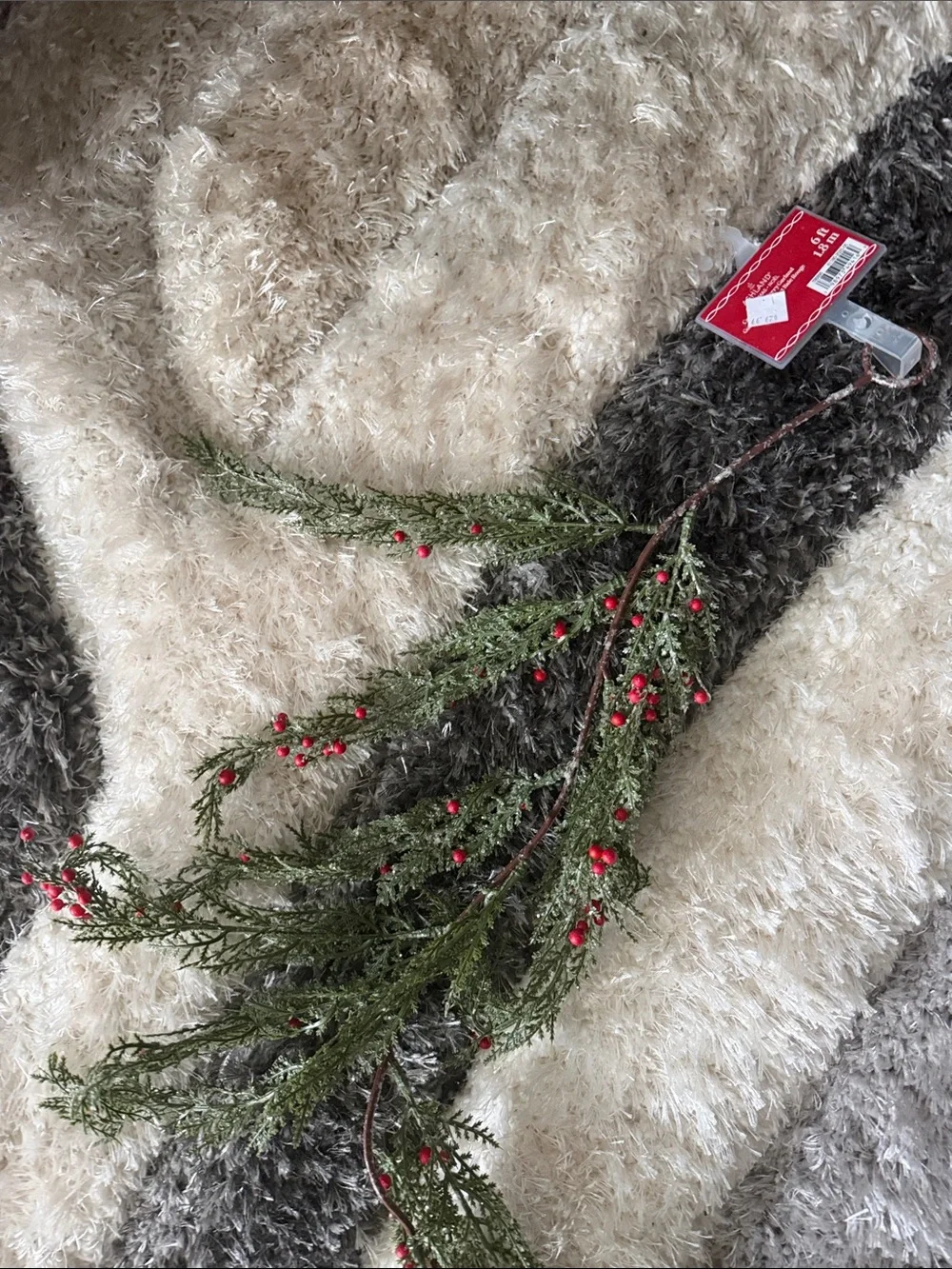 Pine and Red Berry Garland